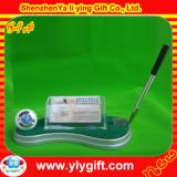 Metal golf pen set with clock and name card holder