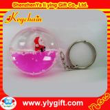 logo plastic liquid keychain